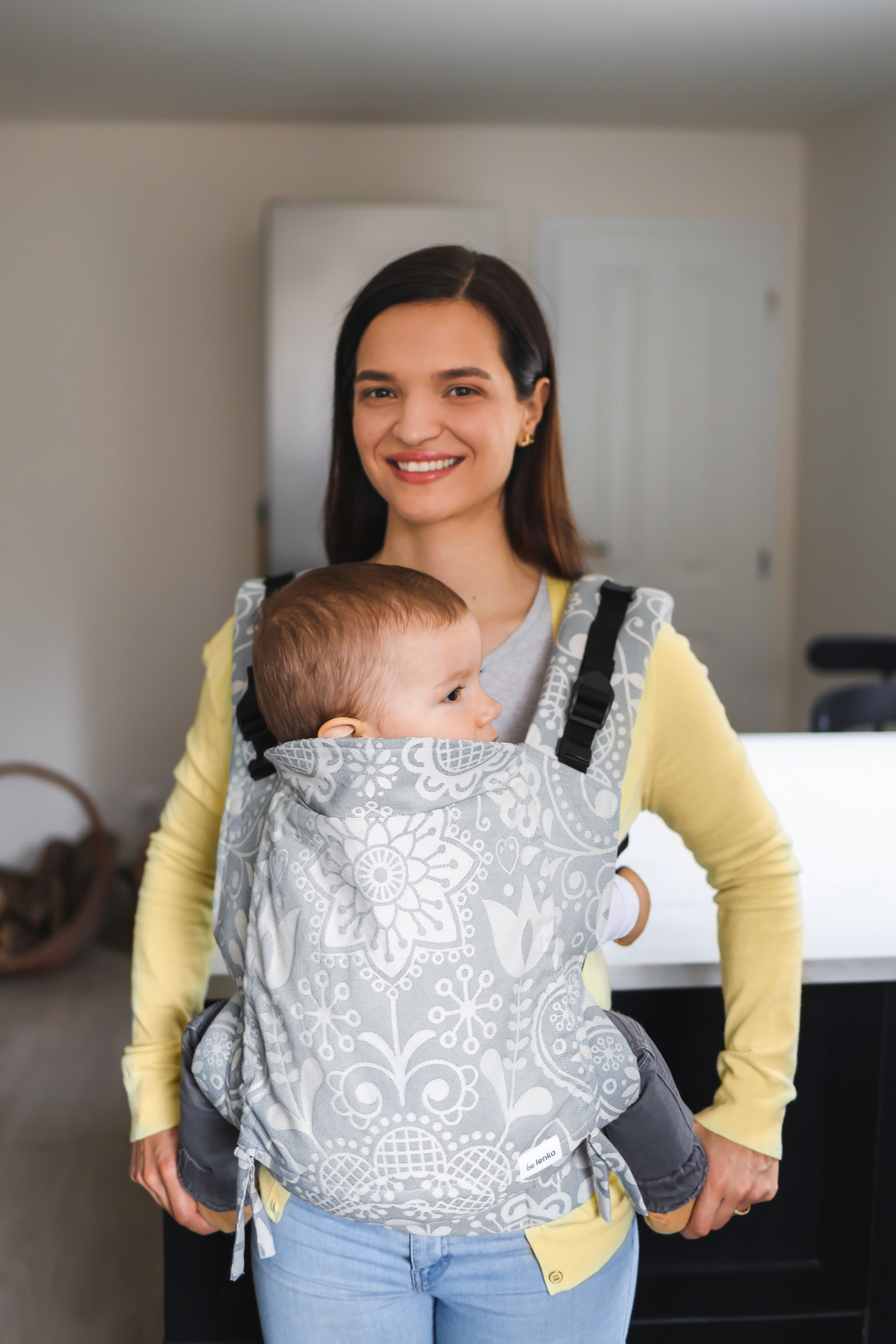 Baby Carrier - Be Lenka Toddler Folk - Grey