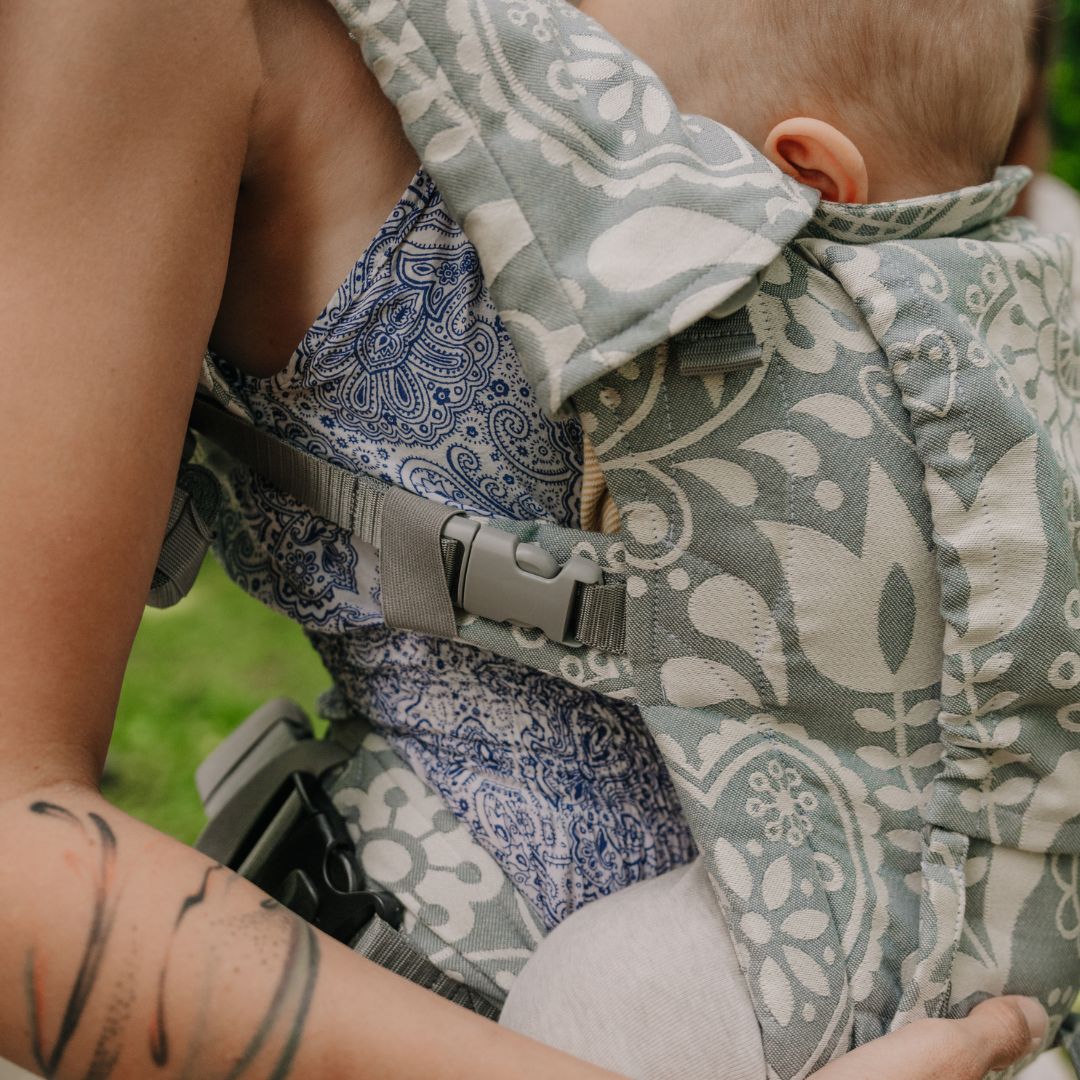 Baby carrier - Be Lenka Mini - Folk - Grey